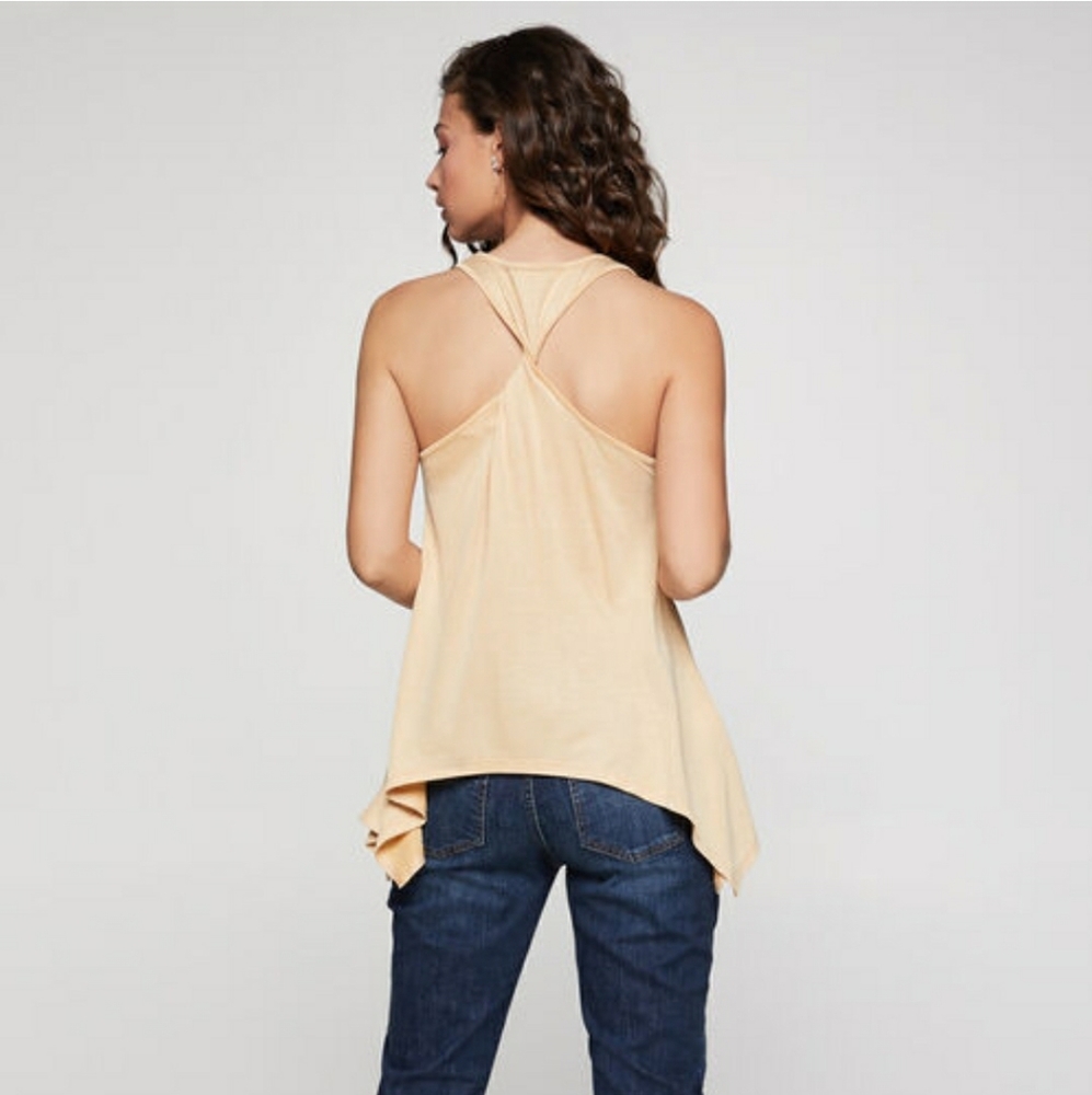 Asymmetric Twist Back Tank - Picture 2 of 4
